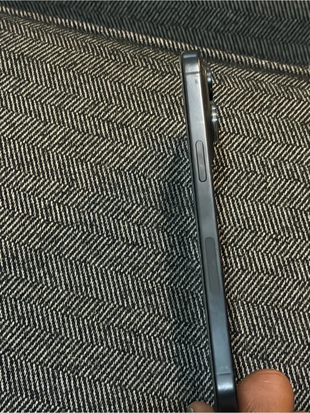 Apple Silver iPhone with Black Apple Logo and Triple Camera